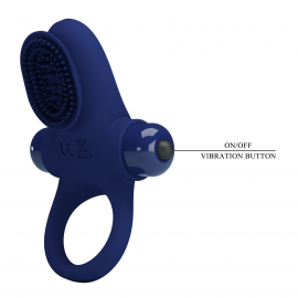 Віброкільце для члена Pretty Love Vibrant Penis Ring II, синє - 2