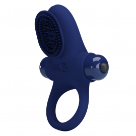 Віброкільце для члена Pretty Love Vibrant Penis Ring II, синє - 1