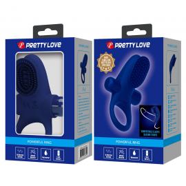 Віброкільце для члена Pretty Love Vibrant Penis Ring II, синє - 9
