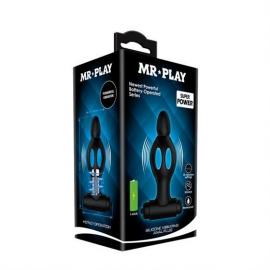 Анальна пробка MR PLAY SILICONE VIBRATING ANAL PLUG - 3