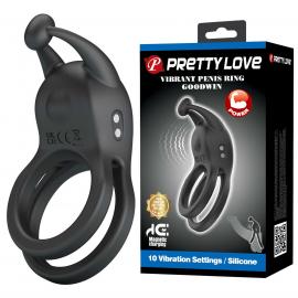 Ерекційне кільце Pretty Love Goodwin Vibrating Double Penis Ring - 1