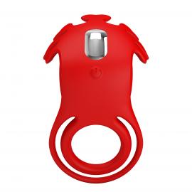 Віброкільце PRETTY LOVE - VIBRATION PENIS RING, Ruben, 7 vibration functions red - 4