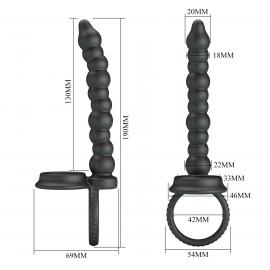 Вібратор PRETTY LOVE DIILON, Silicone, waterproof - 7