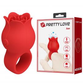Віброкільце на палець PRETTY LOVE JAE, 10 vibration functions, Silicone ABS - 1