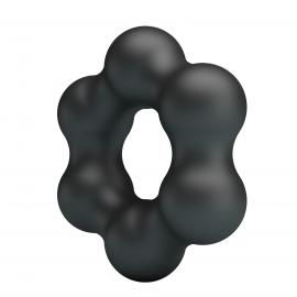 Эрекционное кольцо Crazy Bull Super Soft Silicone Clauzell, черное - 3