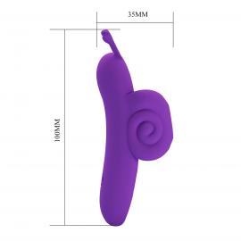 Вібростимулятор PRETTY LOVE Snail Honey Finger, 10 vibration functions Memory function - 5