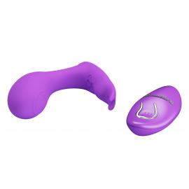 Вібростимулятор PRETTY LOVE Idabelle Purple, 12 vibration functions 12 pulse wave settings Wireless - 3