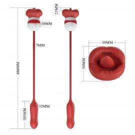 Вібростимулятор PRETTY LOVE Ashlynn, 5 vibration functions 5 thrusting settings 5 licking settings - 4