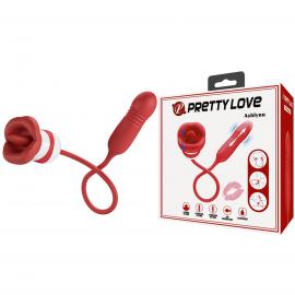 Вібростимулятор PRETTY LOVE Ashlynn, 5 vibration functions 5 thrusting settings 5 licking settings - 1