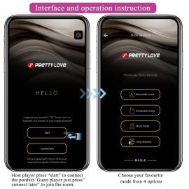Вибростимулятор PRETTY LOVE - Klay, 10 vibration functions 10 thrusting settings Mobile APP remote c - 3
