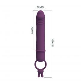 Вібростимулятор PRETTY LOVE Cora Silicone Vibrator - 4
