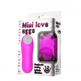Вибратор-бабочка Mini Love Eggs, розовый - 2