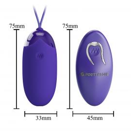 Виброяйцо PRETTY LOVE BERGER EGG 12 function vibrations - 5