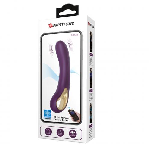 Вибратор Pretty Love Ethan purple, 12 vibration functions Mobile APP Long-distance Control
