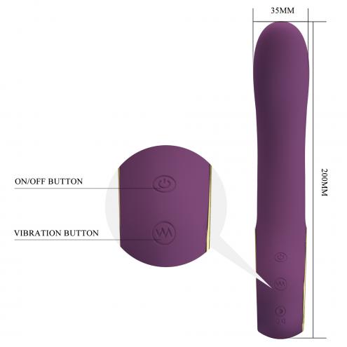 Вибратор Pretty Love Ethan purple, 12 vibration functions Mobile APP Long-distance Control