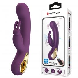 Вібратор PRETTY LOVE Liam purple, 12 vibration functions Mobile APP Long-distance Control - 1