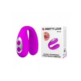 Силіконовий вібростимулятор для оральних ласк Pretty Love Mabel (фіолетовий) - 1