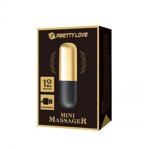 Вибромассажер PRETTY LOVE MINI MASSAGER, 12 vibration functions