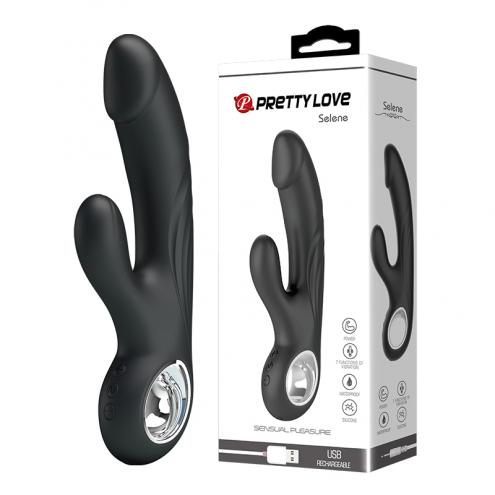 Вібратор PRETTY LOVE SELENE, USB, BLACK, 7 function