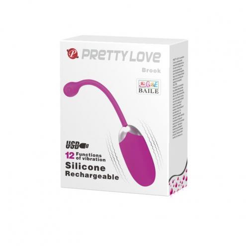 Виброяйцо PRETTY LOVE -BROOK, 12 vibration functions Memory
