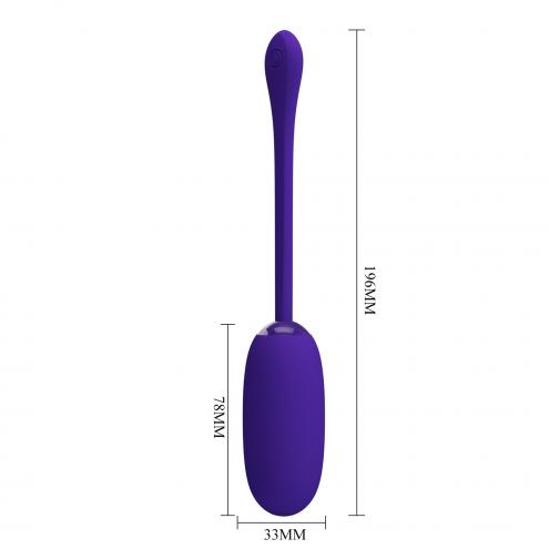 Віброяйце PRETTY LOVE JULIUS EGG Purple 12 function vibrations