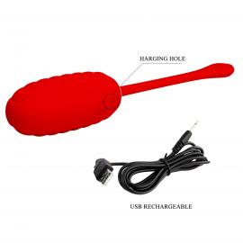 Виброяйцо PRETTY LOVE Kirk Red 12 function vibrations - 5