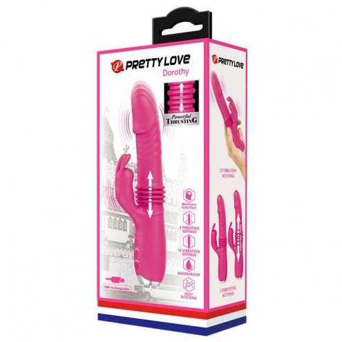 Вібратор PRETTY LOVE DOROTHY USB 3 Thrusting 12 Vibration