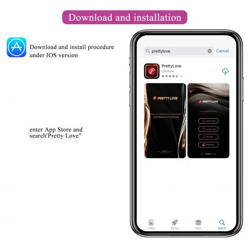 Вибратор PRETTY LOVE HECTOR, 12 vibration functions 5 electric shock functions Mobile APP remote