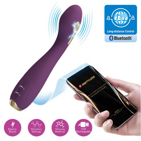 Вибратор PRETTY LOVE HECTOR, 12 vibration functions 5 electric shock functions Mobile APP remote