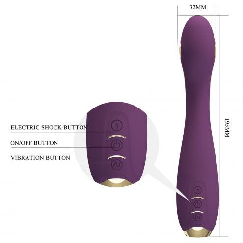 Вибратор PRETTY LOVE HECTOR, 12 vibration functions 5 electric shock functions Mobile APP remote