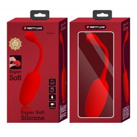 Виброшарик PRETTY LOVE KNUCKER Red, 12 vibration functions Memory function - 7