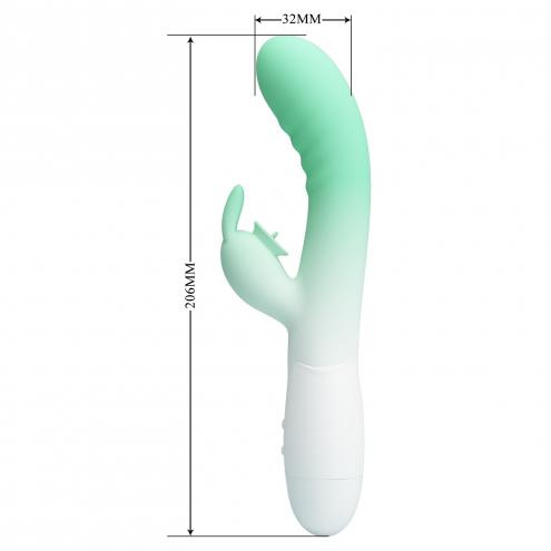 Вибратор PRETTY LOVE - Cerberus, 30 vibration functions 30 licking settings, Silicone ABS, USB recha