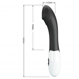Силиконовый вибратор PRETTY LOVE Elemental black - 4