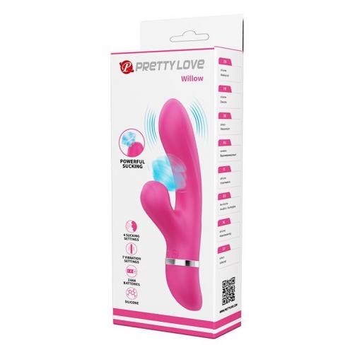 Вибратор PRETTY LOVE - Willow, 7 vibration functions 4 sucking functions