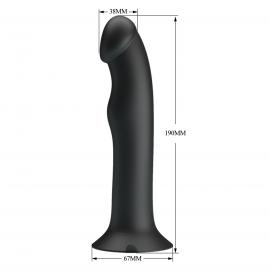 Вібратор PRETTY LOVE Murray BLACK, 12 vibration functions 12 pulse wave settings Suction base - 5