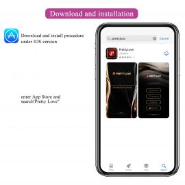 Вібратор PRETTY LOVE Baird Purple, 12 vibration функцій Mobile APP Long-distance Control - 10