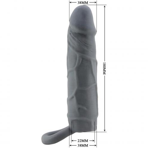 Насадка на пенис PRETTY LOVE Realistic Penis Sleeve, TPR