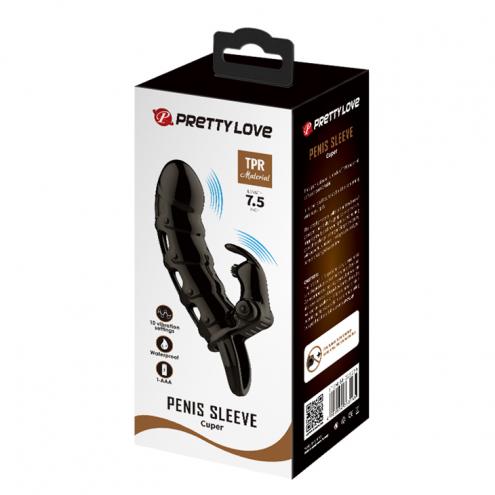 Насадка на пеніс з вібро PRETTY LOVE -Cuper PENIS SLEEVE, 10 vibration functions