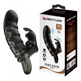 Насадка на пенис с вибро PRETTY LOVE -Cuper PENIS SLEEVE, 10 vibration functions - 1