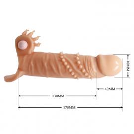 Удлиняющая насадка на пенис PRETTY LOVE PENIS SLEEVE CONNOR - 3