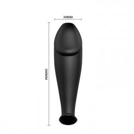 Анальна пробка з вібрацією Pretty Love Vibrating Butt Plug Black - 2