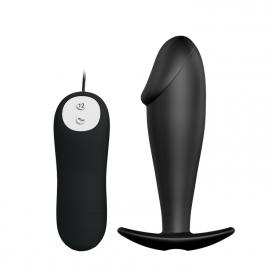 Анальна пробка з вібрацією Pretty Love Vibrating Butt Plug Black - 8