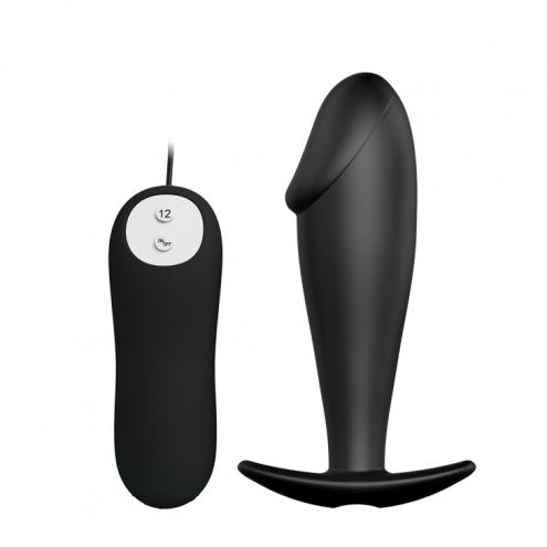Анальна пробка з вібрацією Pretty Love Vibrating Butt Plug Black