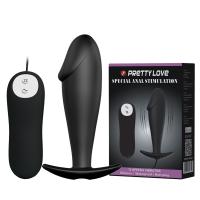 Анальна пробка з вібрацією Pretty Love Vibrating Butt Plug Black