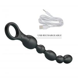 Анальний стимулятор PRETTY LOVE Van, 10 vibration functions Beaded Anal Vibrator - 2