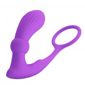 Масажер простати PRETTY LOVE Warren Purple 12 vibration functions 12 pulse wave settings - 3