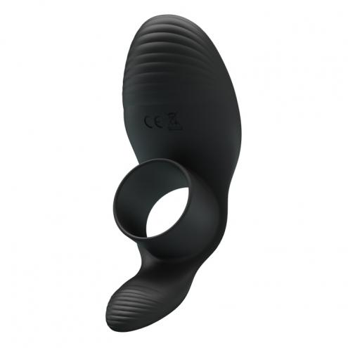Ерекційне вібро-кільце PRETTY LOVE - Vibration Penis Sleeve 7 FUNCTIONS BLACK