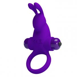 Эрекционное кольцо с вибрацией PRETTY LOVE VIBRANT PENIS RING I Purple - 1