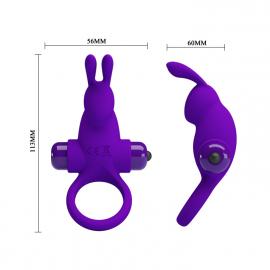 Эрекционное кольцо с вибрацией PRETTY LOVE VIBRANT PENIS RING I Purple - 5