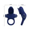 Віброкільце для члена Pretty Love Vibrant Penis Ring II, синє